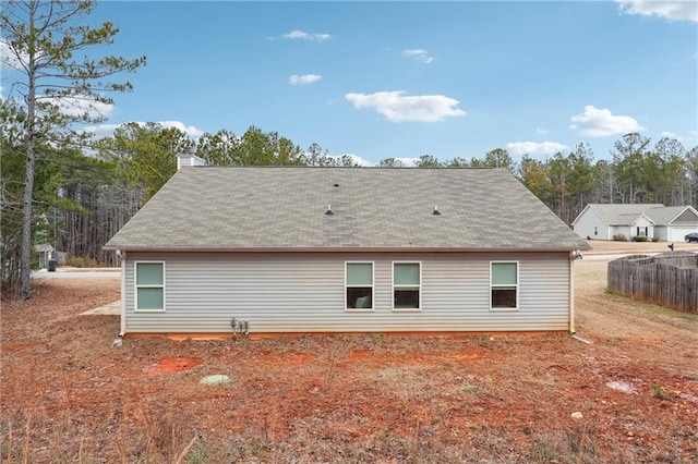 view of back of property