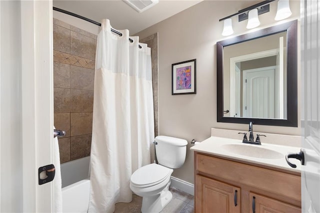 2260 Falkirk Pointe Dr, Marietta, GA 30062 - bathroom featuring vanity and shower / bathtub combination with curtain