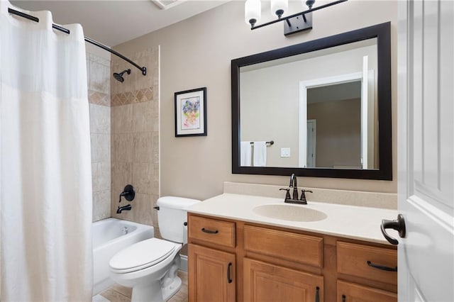 2260 Falkirk Pointe Dr, Marietta, GA 30062 - full bathroom featuring vanity and shower / bathtub combination with curtain