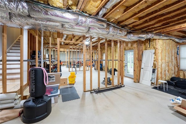2260 Falkirk Pointe Dr, Marietta, GA 30062 - below grade area featuring stairway