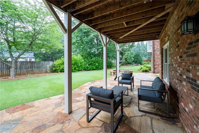 2260 Falkirk Pointe Dr, Marietta, GA 30062 - view of patio / terrace with an outdoor hangout area