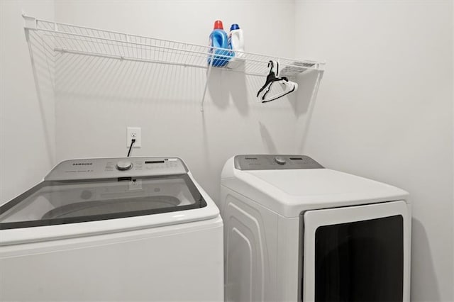 2005 Haley Walk, Woodstock, GA 30188 - washroom featuring washing machine and clothes dryer