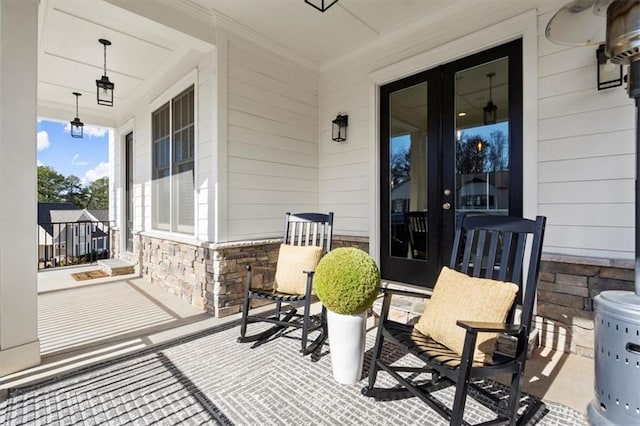 2005 Haley Walk, Woodstock, GA 30188 - view of patio / terrace featuring a porch