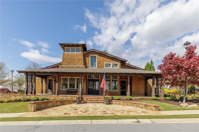 2005 Haley Walk, Woodstock, GA 30188 - view of front of property with a porch and french doors