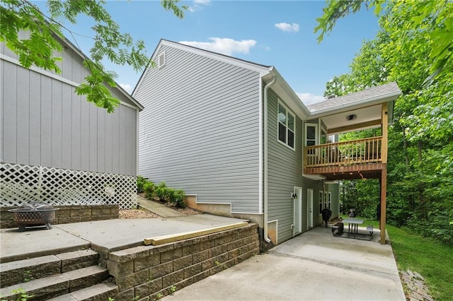 5102 Yellow Stone Dr, Flowery Branch, GA 30542 - view of property exterior with a patio