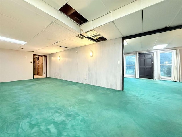8710 Mount Rushmore Dr, Johns Creek, GA 30022 - spare room featuring carpet flooring, plenty of natural light, and a paneled ceiling