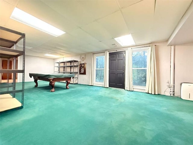 8710 Mount Rushmore Dr, Johns Creek, GA 30022 - rec room featuring billiards and carpet