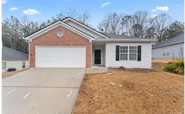 10231 Deep Creek Pl, Union City, GA 30291 - single story home with driveway, brick siding, and an attached garage