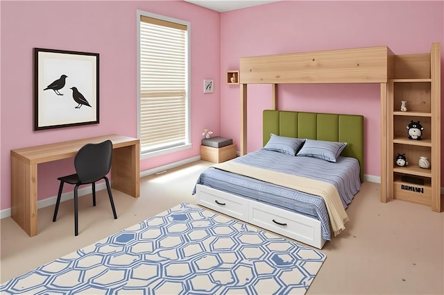 152 Maxton Ave, Dallas, GA 30132 - bedroom featuring light colored carpet, a desk, and baseboards