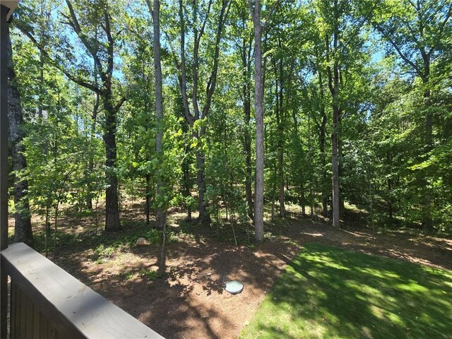 135 Cedarwood Ln, Roswell, GA 30075 - deck featuring outdoor lounge area and a ceiling fan