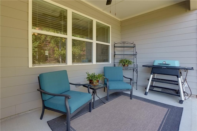 view of patio / terrace with area for grilling