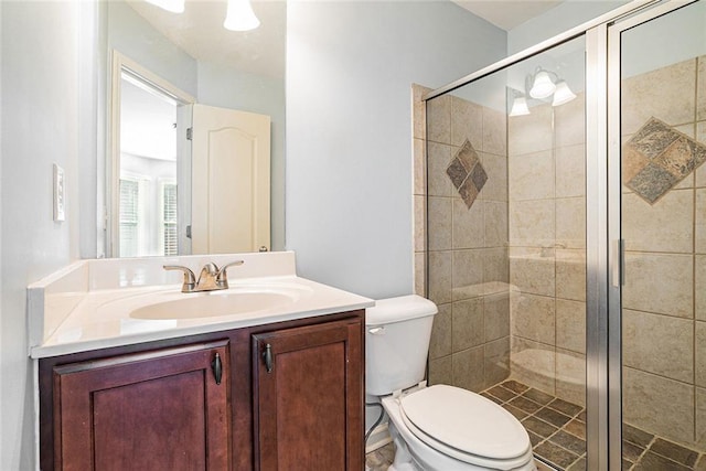 3641 Mountain Cove Rd, Snellville, GA 30039 - full bath featuring vanity, toilet, and a shower stall
