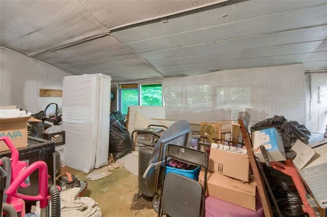 652 Post Oak Rd, Jonesboro, GA 30238 - miscellaneous room with unfinished concrete floors