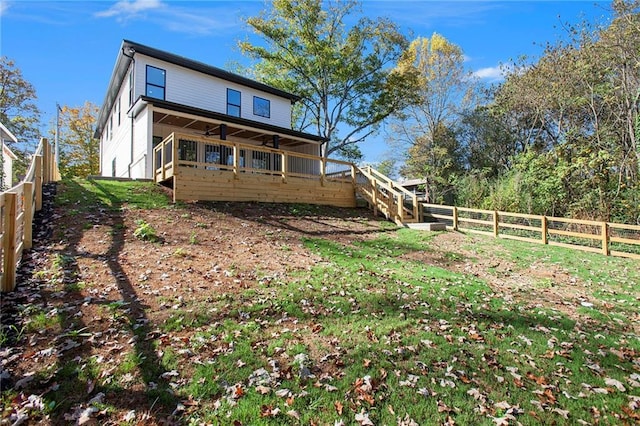 view of rear view of property