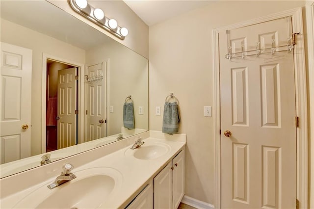 bathroom featuring vanity