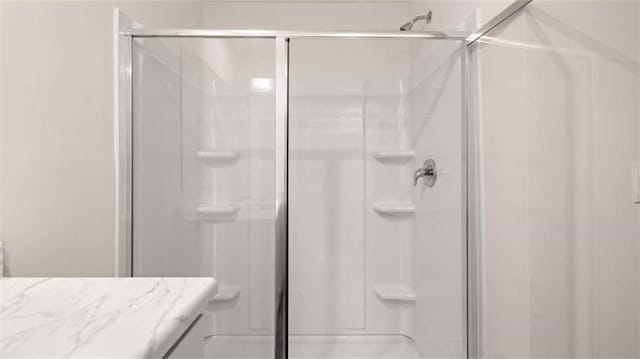 364 Sound Cir, Stockbridge, GA 30281 - bathroom featuring a stall shower and vanity