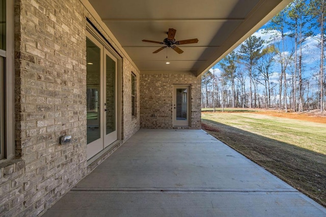 125 Drummond Pl, Covington, GA 30014 - view of patio featuring ceiling fan