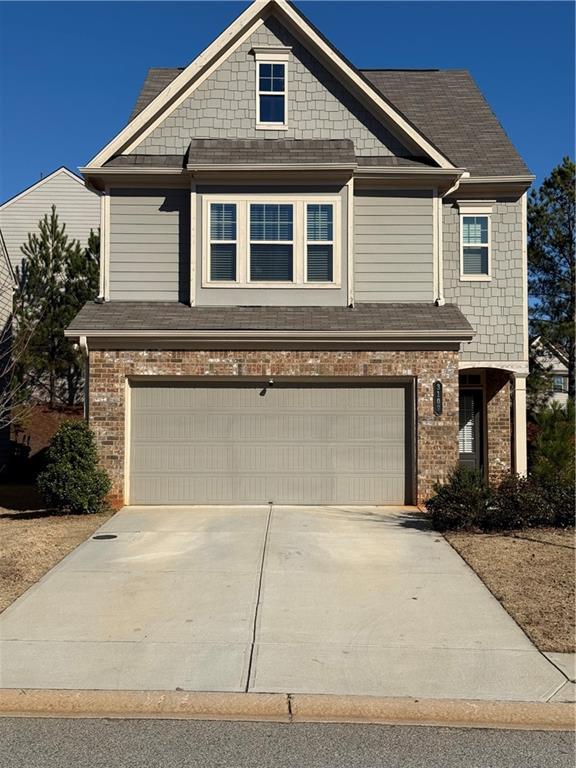 craftsman-style house featuring a garage