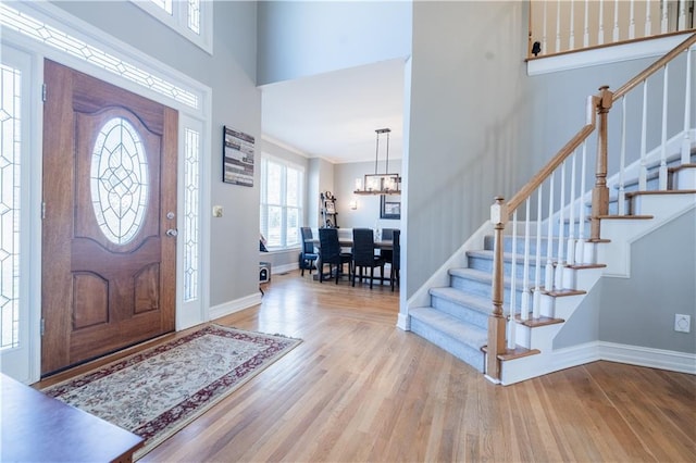 entryway with light wood-type flooring