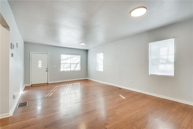 entrance foyer with hardwood / wood-style flooring