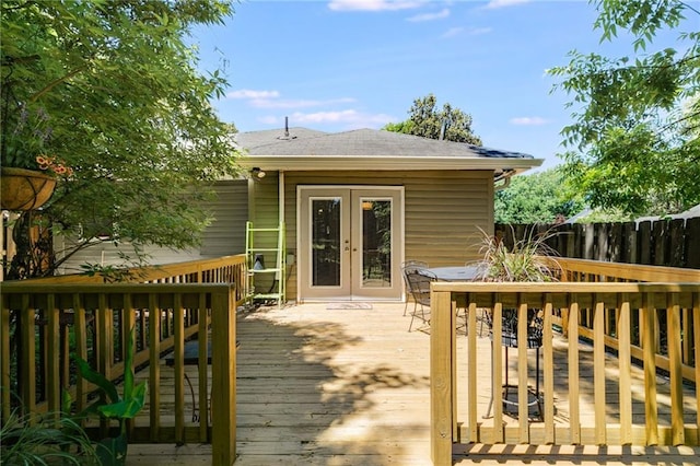 1405 May Ave SE, Atlanta, GA 30316 - wooden deck with french doors