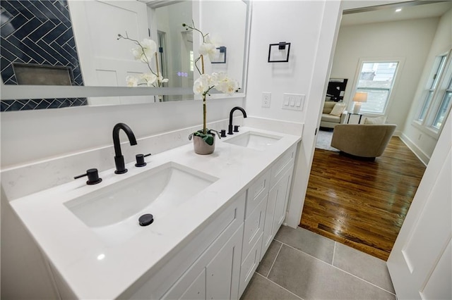 115 Dahlia Ave NW, Atlanta, GA 30314 - full bathroom featuring double vanity and tile patterned floors