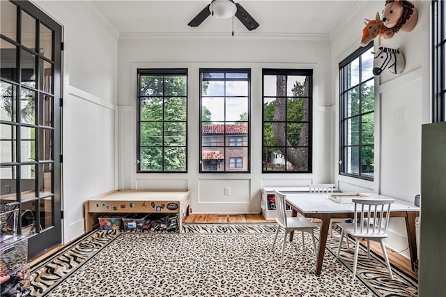 view of sunroom / solarium
