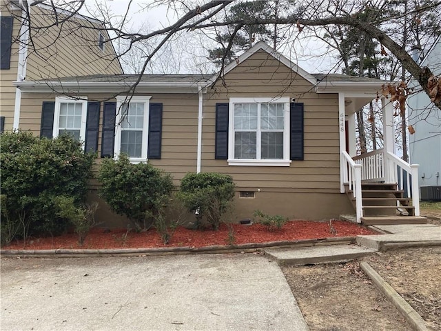6448 Charter Way, Lithonia, GA 30058 - view of front of property with crawl space and central air condition unit