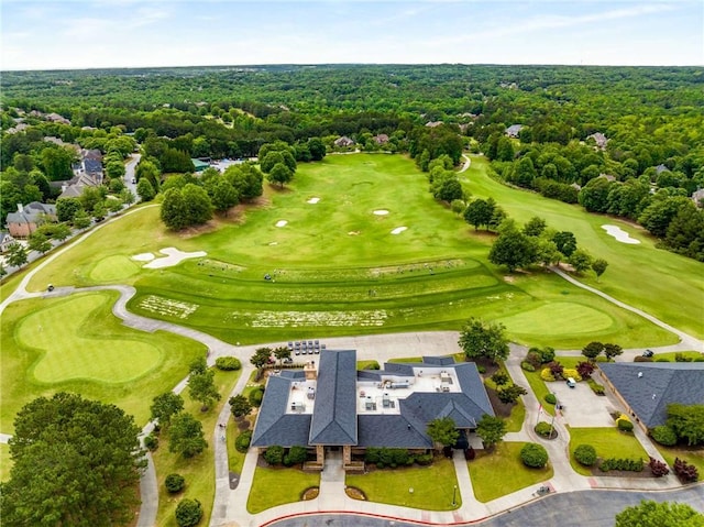 5173 Brendlynn Dr, Suwanee, GA 30024 - drone / aerial view of a local golf course and a forest