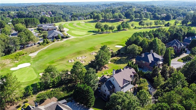 5173 Brendlynn Dr, Suwanee, GA 30024 - aerial view of residential area featuring a local golf course and a forest
