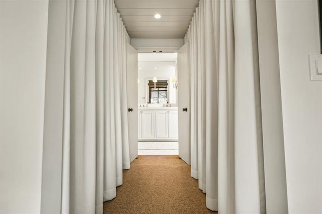 2575 Peachtree Rd NE Unit 8D, Atlanta, GA 30305 - corridor with carpet and recessed lighting