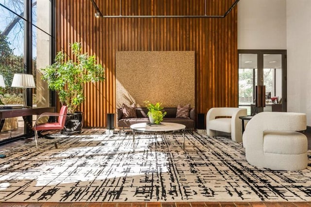 2575 Peachtree Rd NE Unit 8D, Atlanta, GA 30305 - community lobby featuring a towering ceiling
