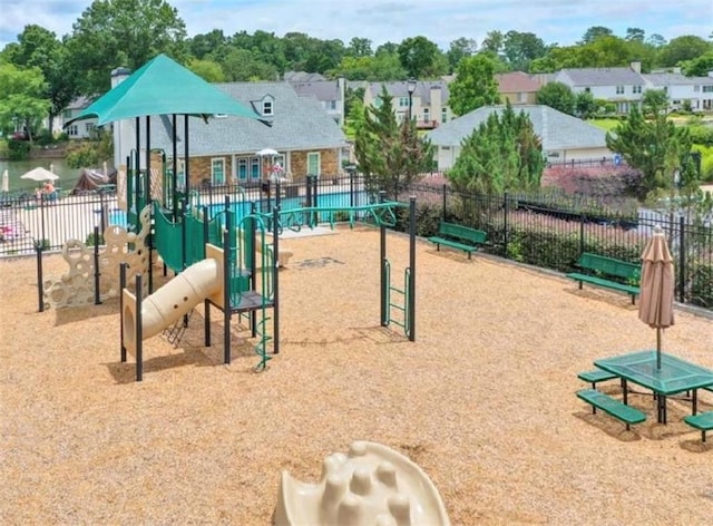 surrounding community with a playground