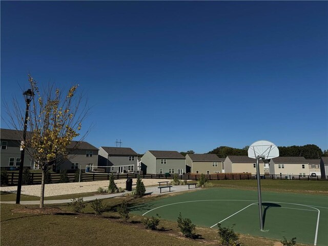 view of sport court