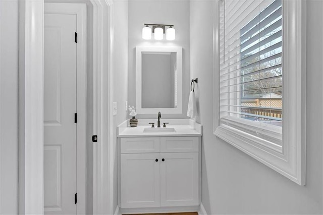 40 Crayton St, Rockmart, GA 30153 - bathroom featuring vanity and baseboards
