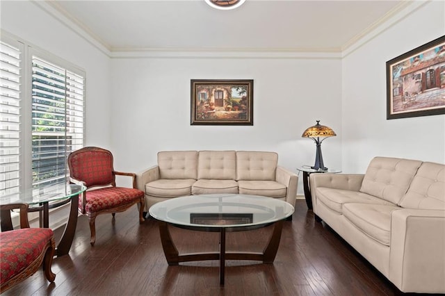 5285 Winflow Way, Suwanee, GA 30024 - living room featuring ornamental molding and wood-type flooring