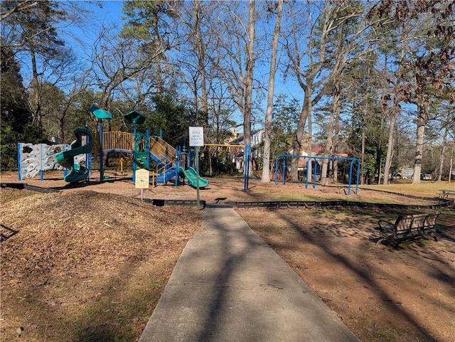 view of community jungle gym