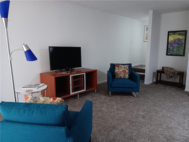 307 Adair St Unit 7-E, Decatur, GA 30030 - carpeted living area with baseboards