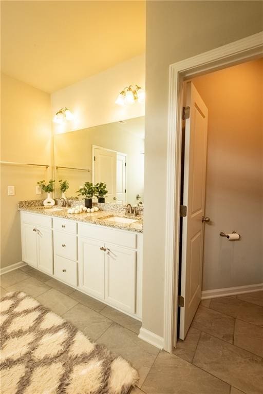 bathroom with vanity