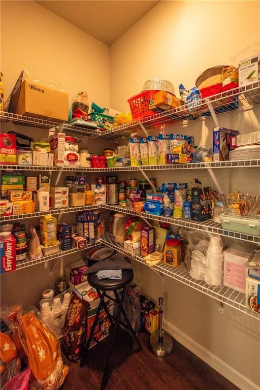 view of pantry