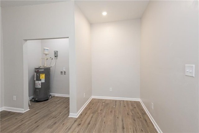 interior space featuring water heater