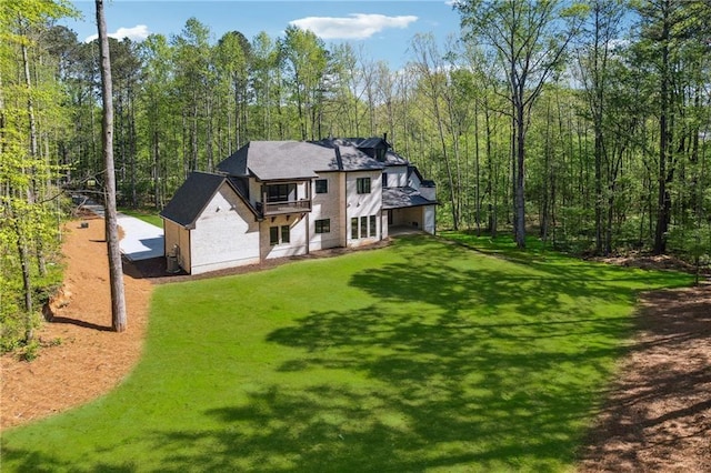 4235 Drew Campground Rd, Alpharetta, GA 30004 - back of property featuring a yard