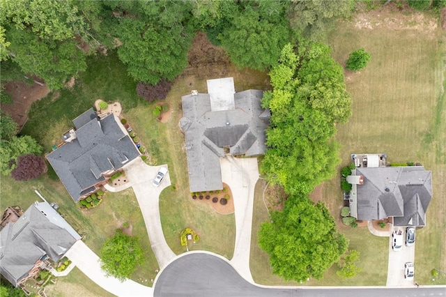 drone / aerial view with a residential view