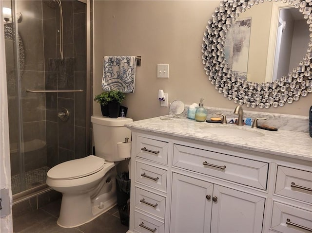 1625 Conley Rd Unit 229, Conley, GA 30288 - full bath with vanity, a shower stall, and tile patterned floors