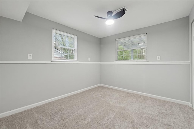 view of carpeted empty room