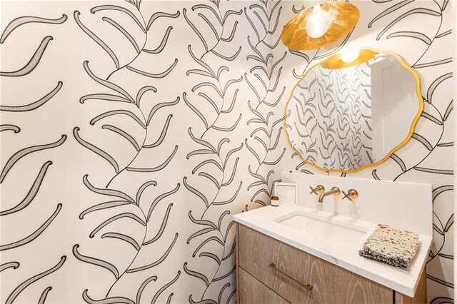 bathroom featuring vanity