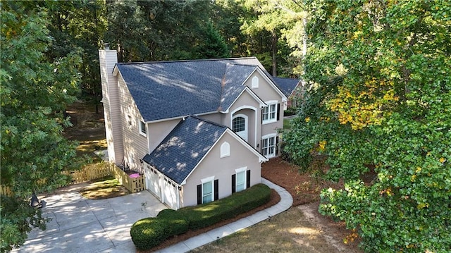 birds eye view of property