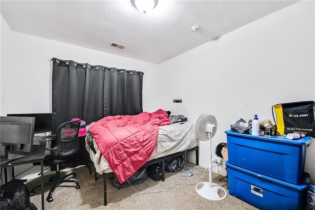 bedroom featuring carpet flooring