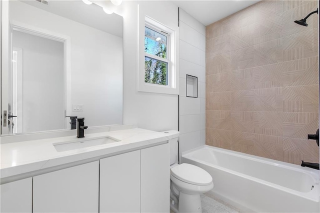 1247 Bridges Ave SW Unit A, Atlanta, GA 30310 - bathroom with toilet, vanity, and  shower combination