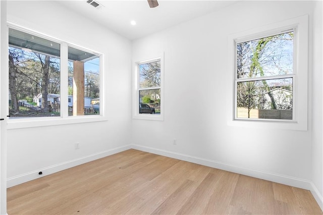 1247 Bridges Ave SW Unit A, Atlanta, GA 30310 - spare room featuring plenty of natural light, light wood-style flooring, baseboards, and recessed lighting